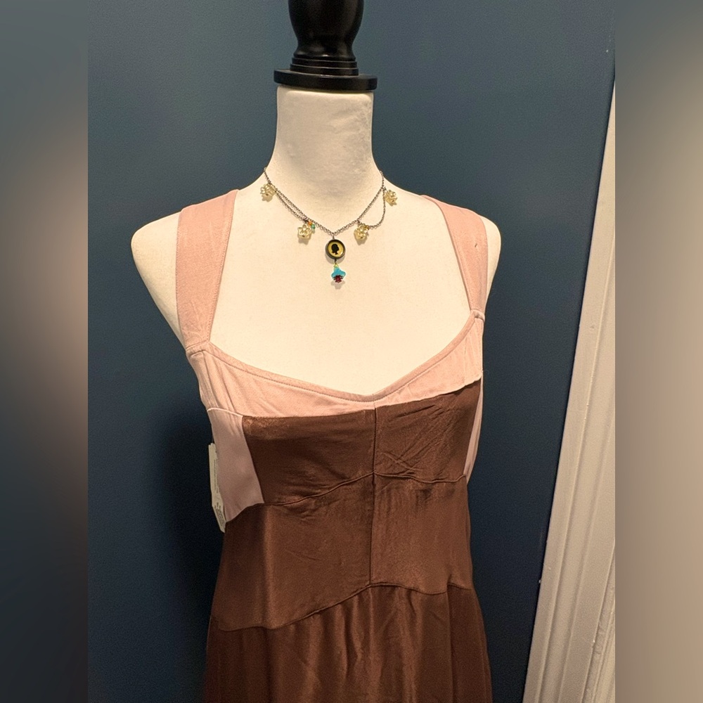 Maeve satin midi dress New with tags medium